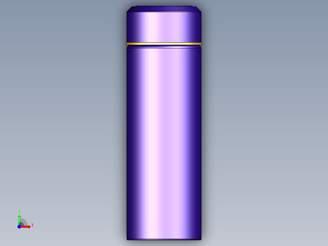 保温杯模型前视图