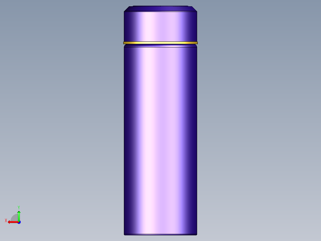 保温杯模型后视图