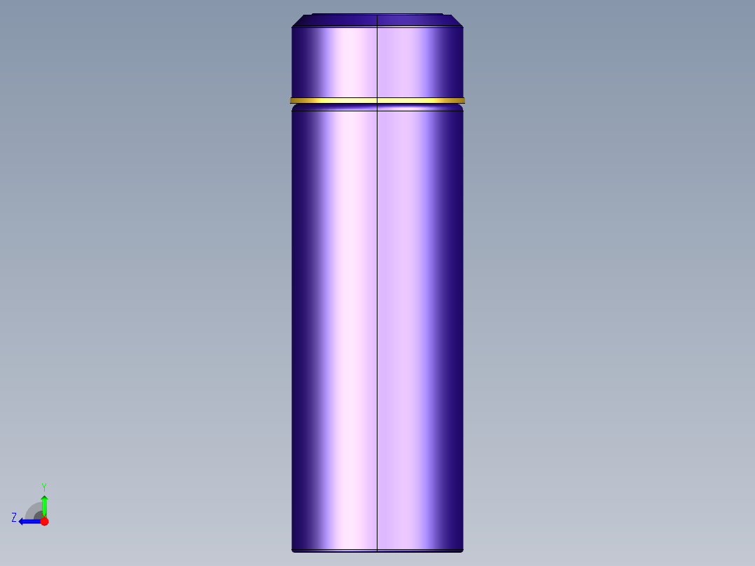 保温杯模型右视图