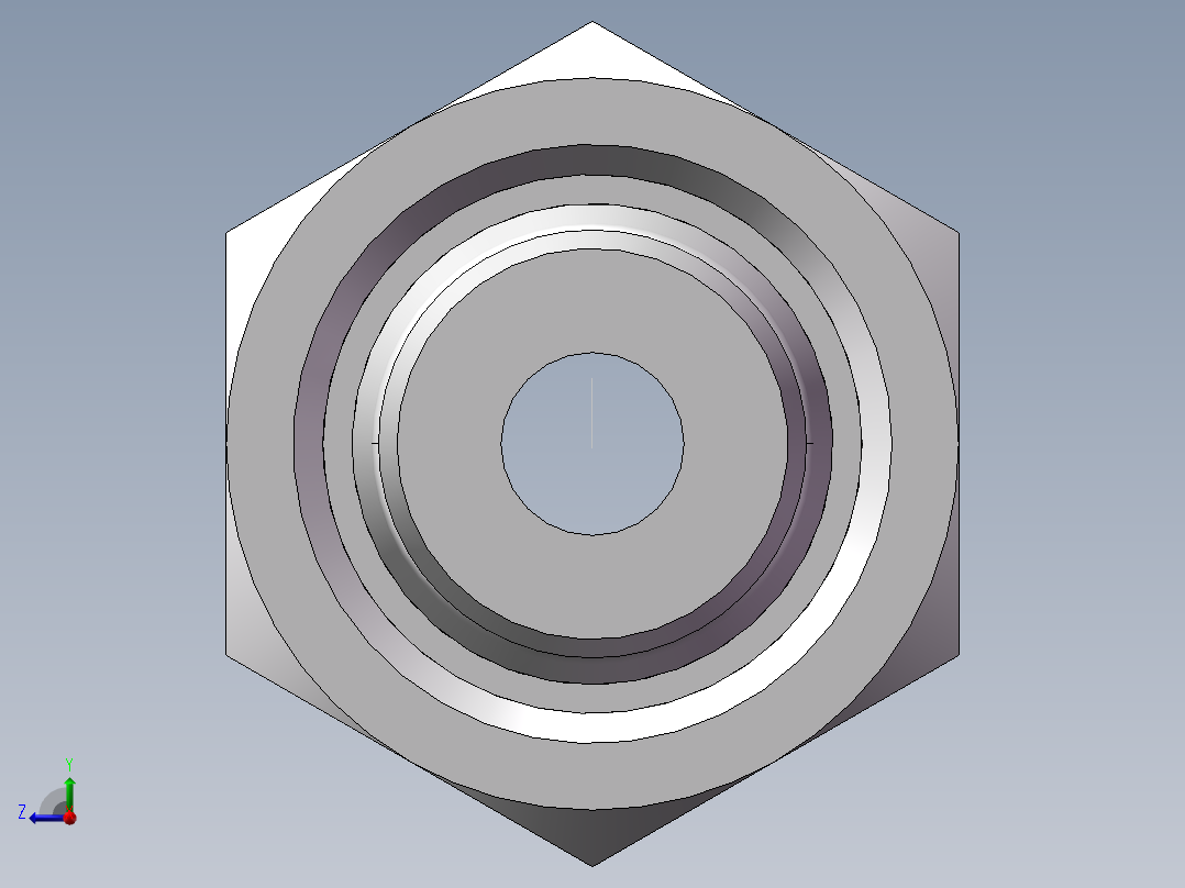 压力表接头-带螺母、7BC-04-18GDK+S右视图