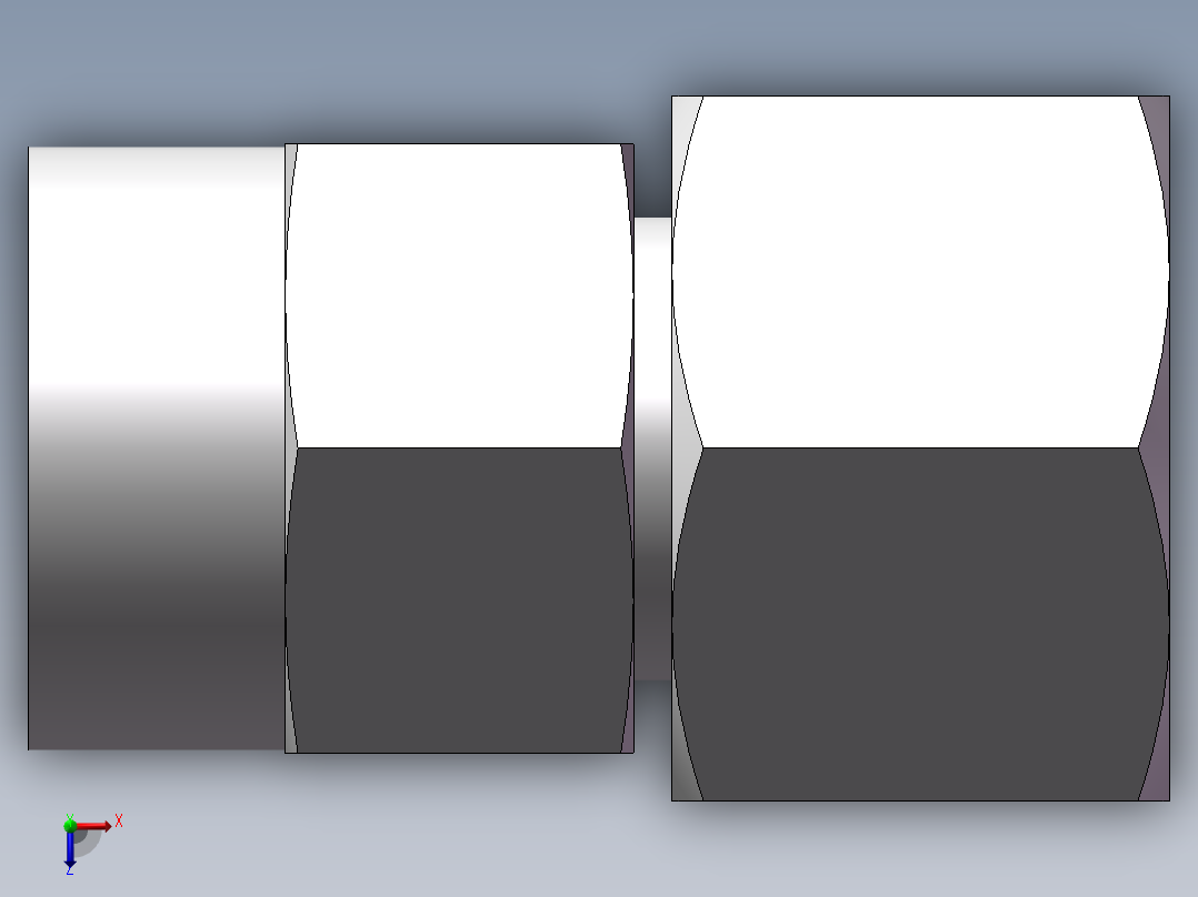 压力表接头-带螺母、7BC-04-18GDK+S俯视图