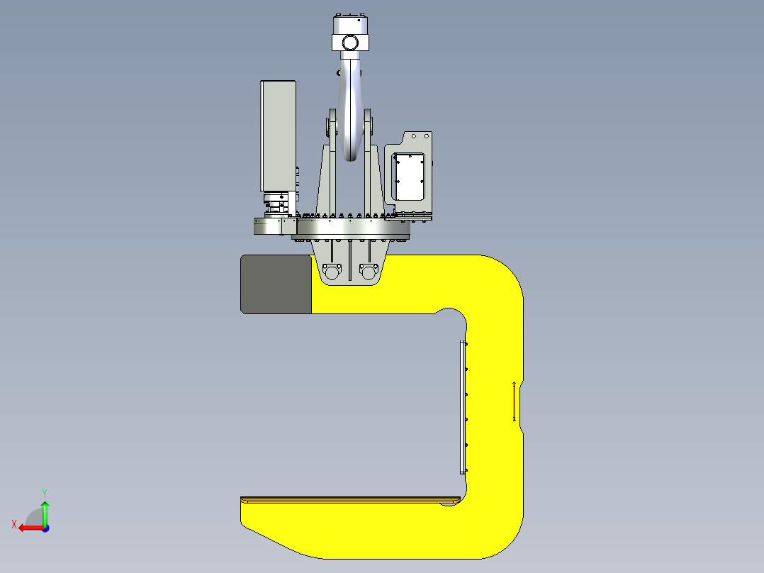 旋转C型钩35T后视图