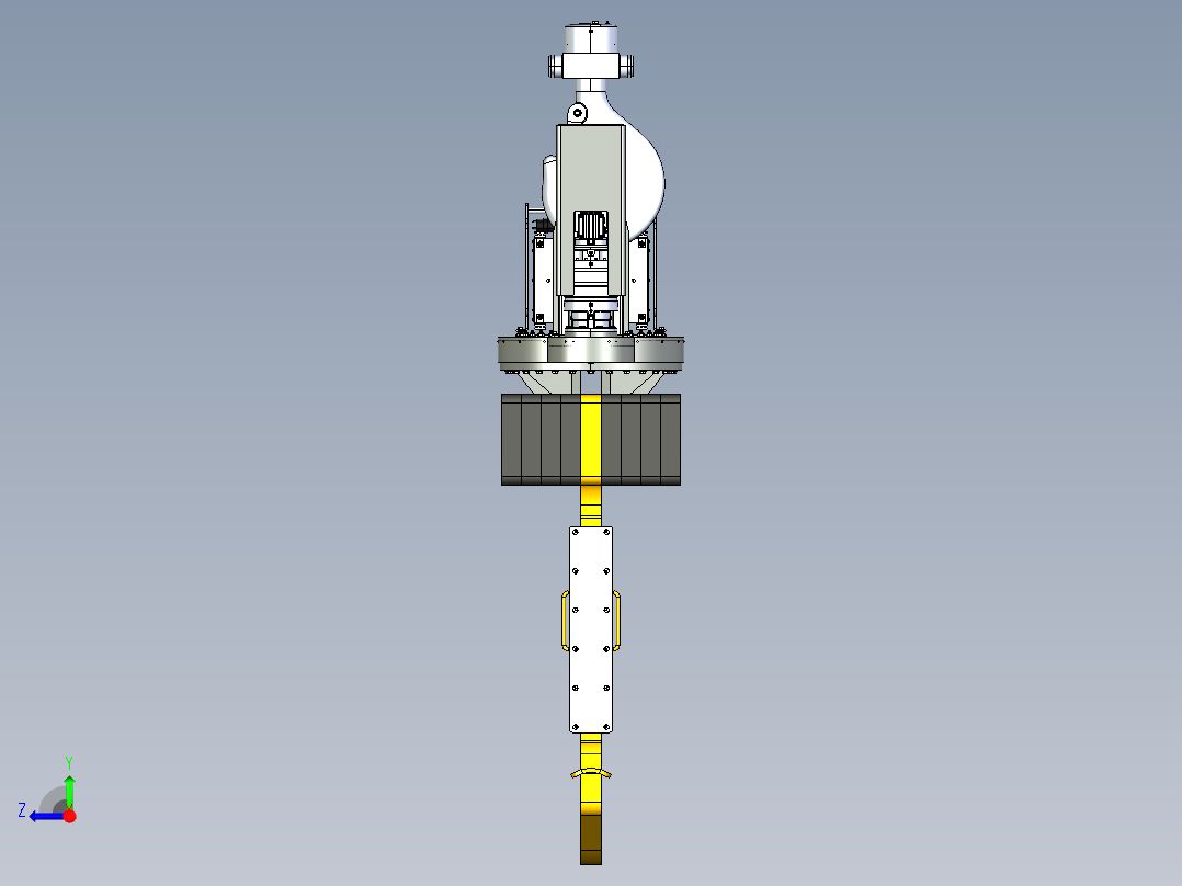 旋转C型钩35T右视图