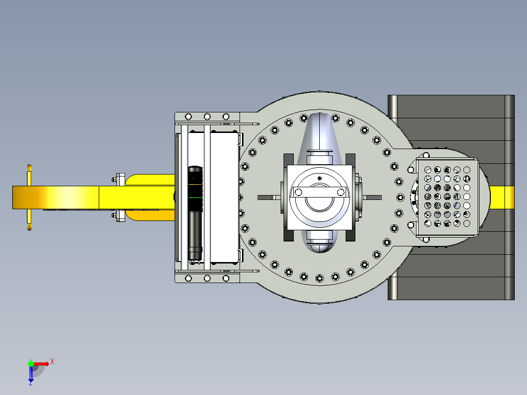旋转C型钩35T俯视图