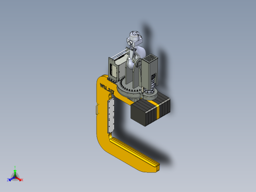 旋转C型钩35T正等轴测缩略图