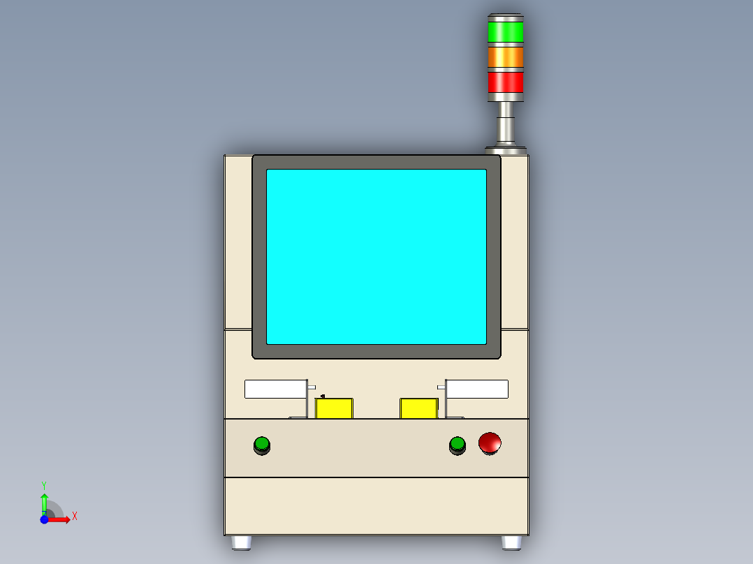 磁通检测仪前视图