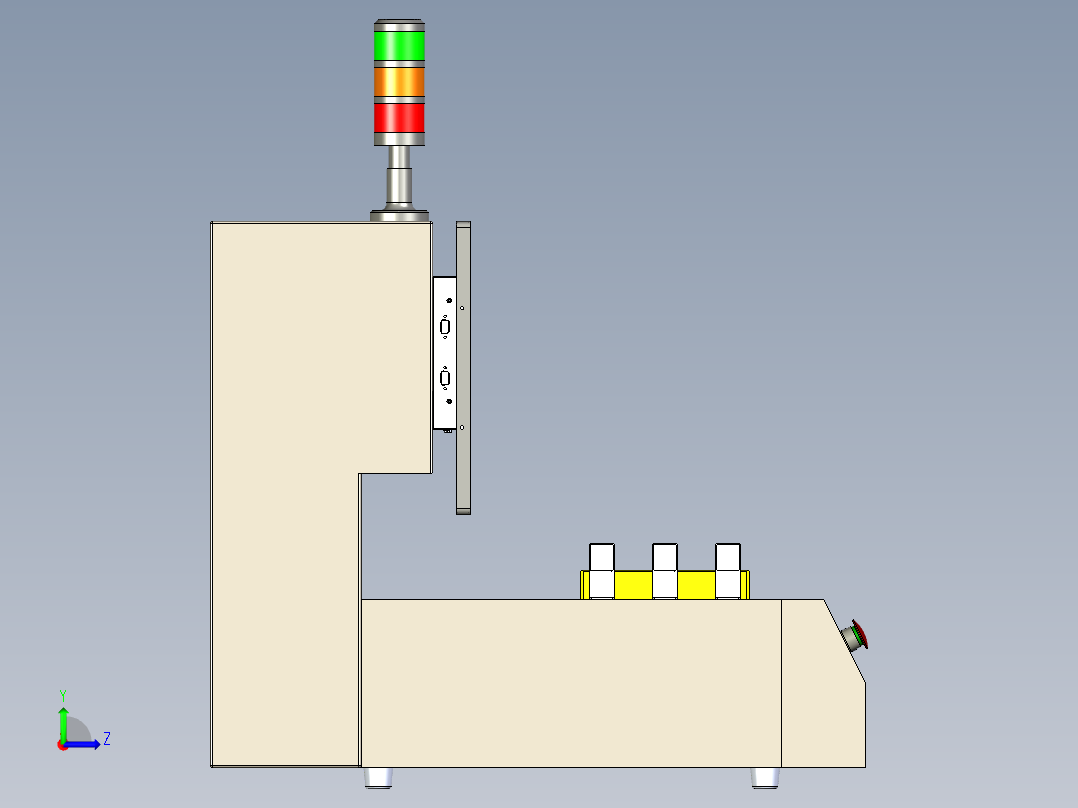 磁通检测仪左视图