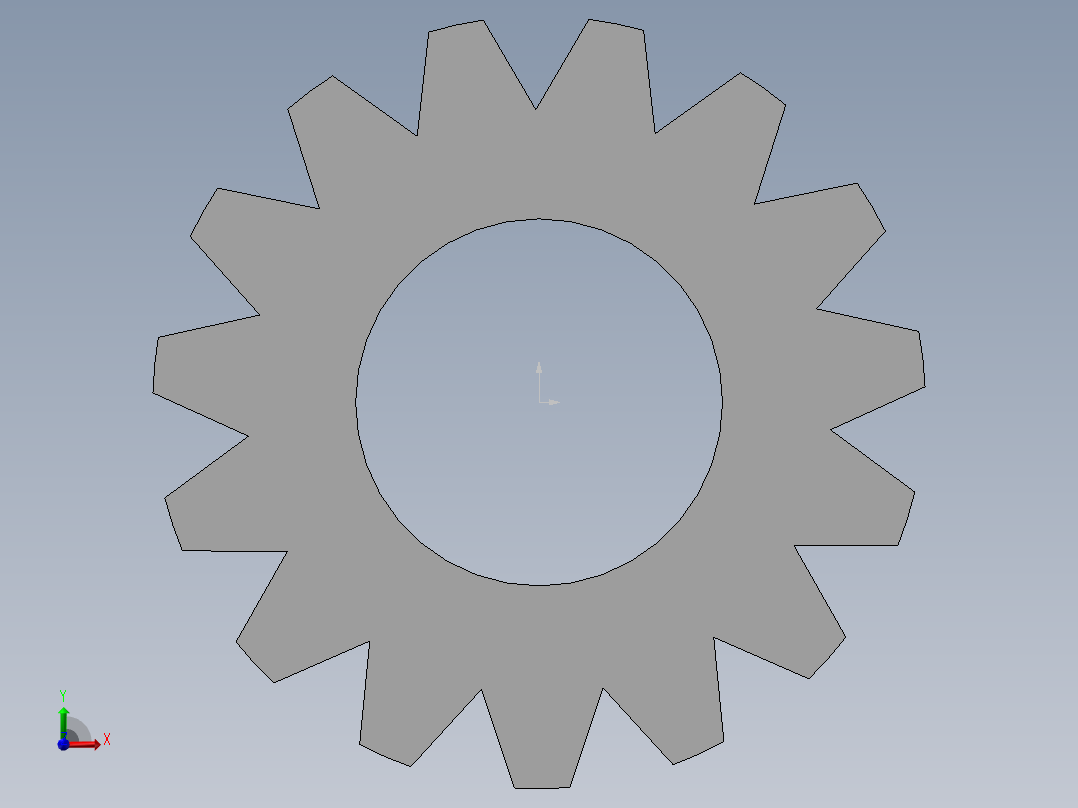 传动齿轮前视图