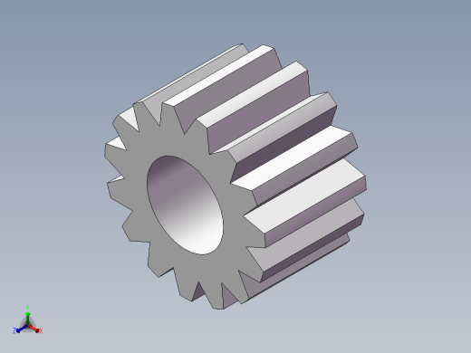 传动齿轮正等轴测缩略图