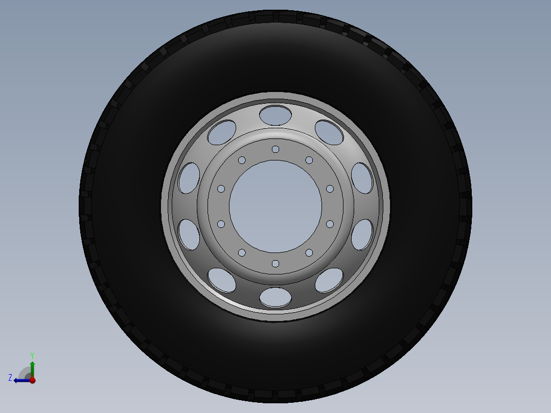 轮胎、车轮、轮毂(8)右视图