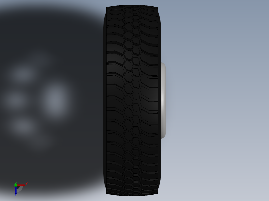 轮胎、车轮、轮毂(8)俯视图