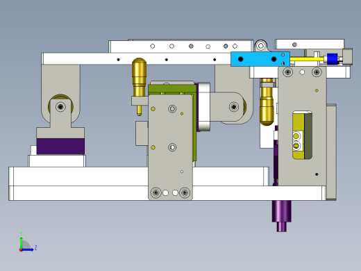 压片机贴合平台下压平台左视缩略图