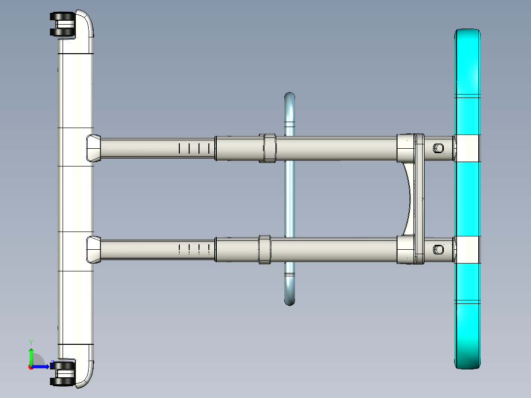 宠物洗澡池3D左视图