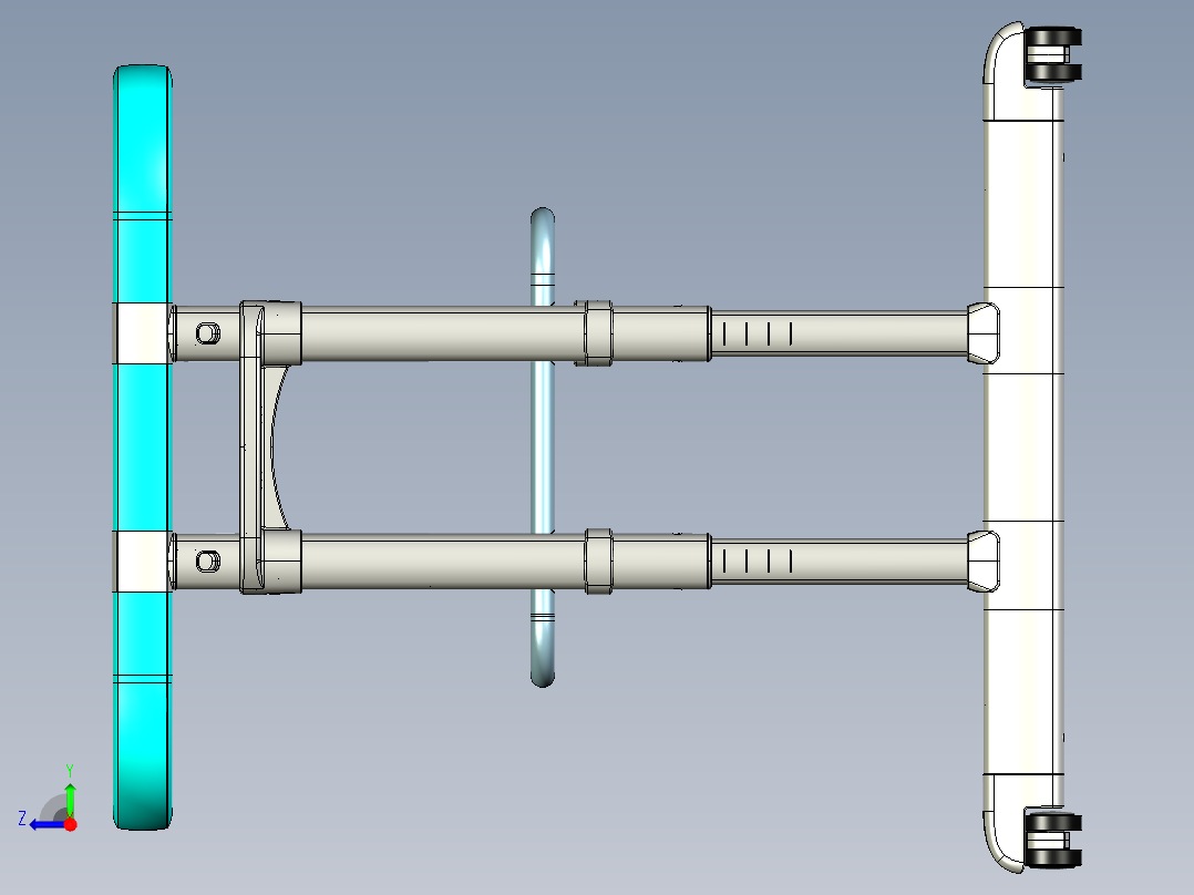 宠物洗澡池3D右视图