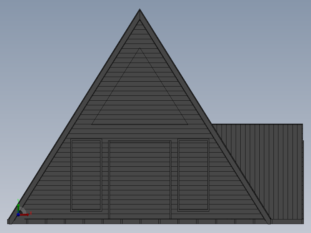 房子、建筑(48)前视图