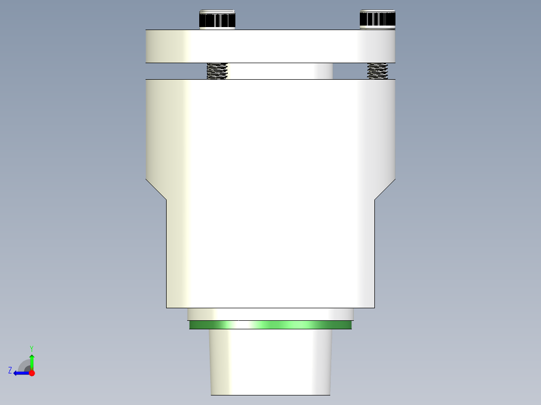 B3004569-E+H 滑动套筒 - 1英寸 NPT 接口用于 Liquiphant 振动开关右视图