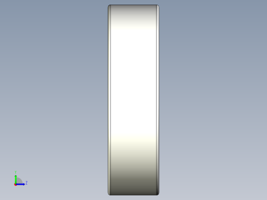 完整的INCH 1600-2RS系列，双密封轴承库— SolidWorks和Step模型左视缩略图