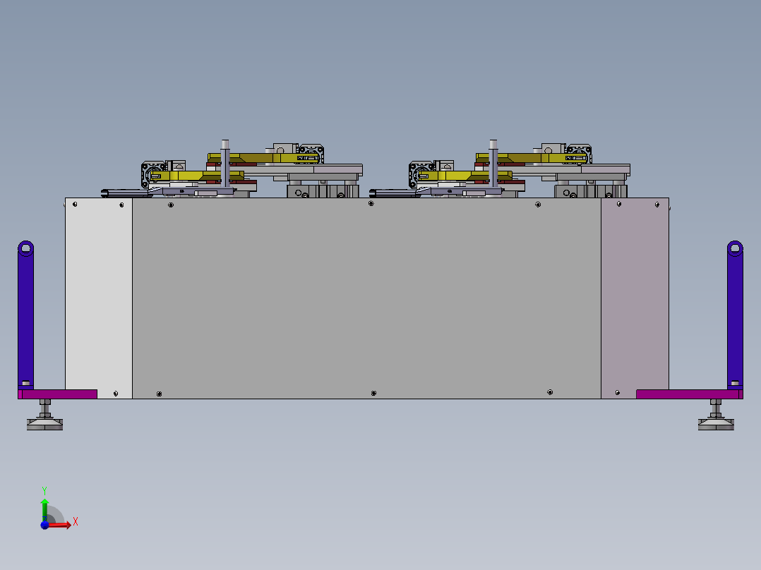 手动刹车组件前视图
