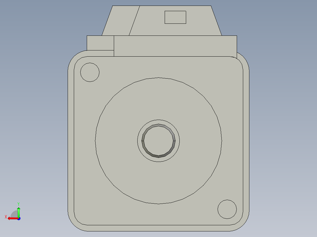 伺服电机100W（带抱闸）三菱 HG-KN13BJ-S100后视图