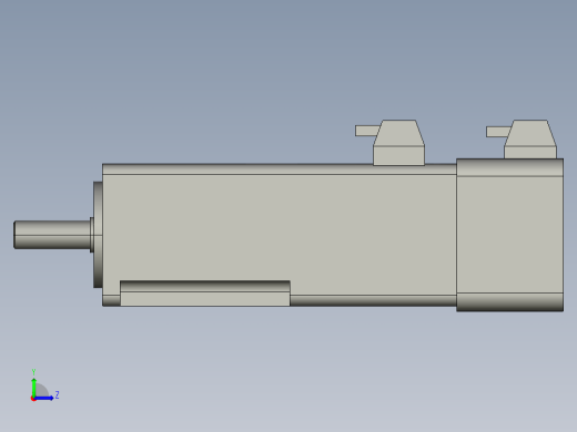 伺服电机100W（带抱闸）三菱 HG-KN13BJ-S100左视缩略图