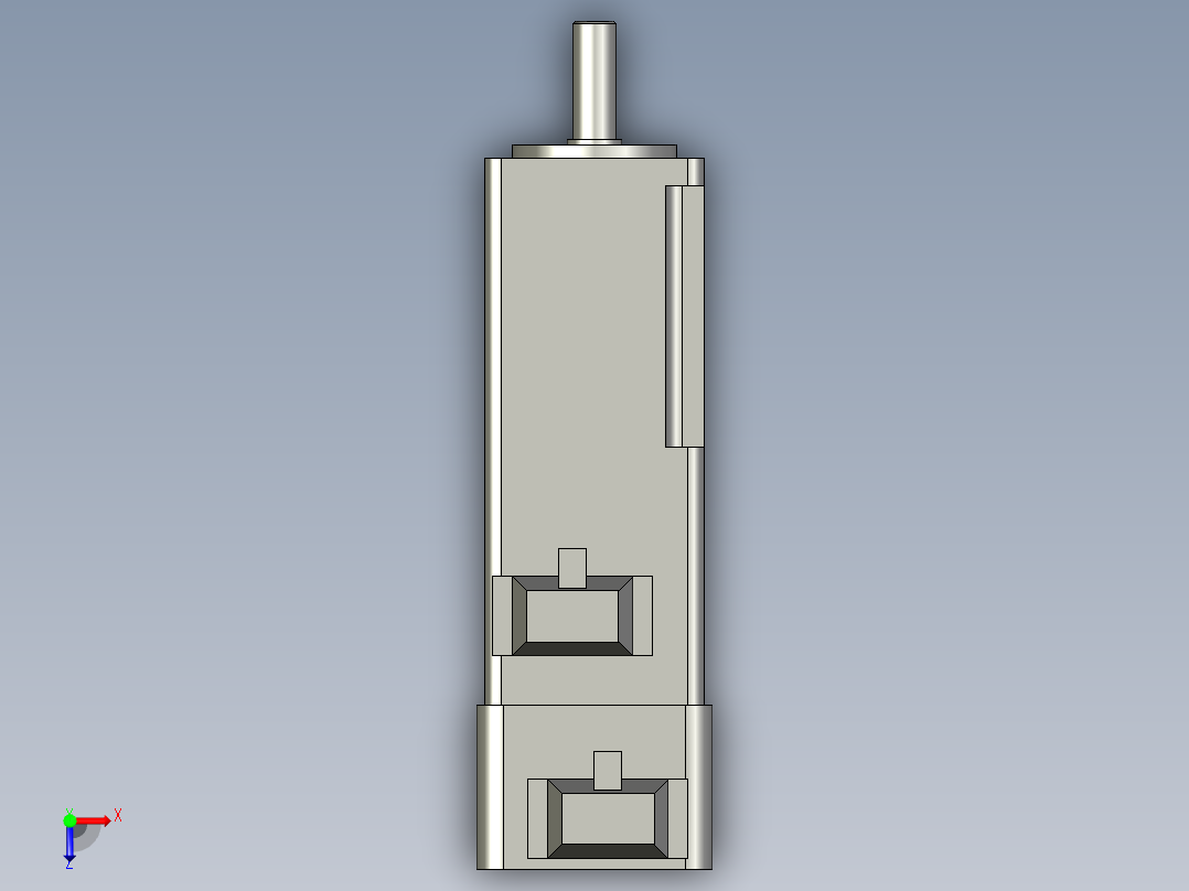 伺服电机100W（带抱闸）三菱 HG-KN13BJ-S100俯视图