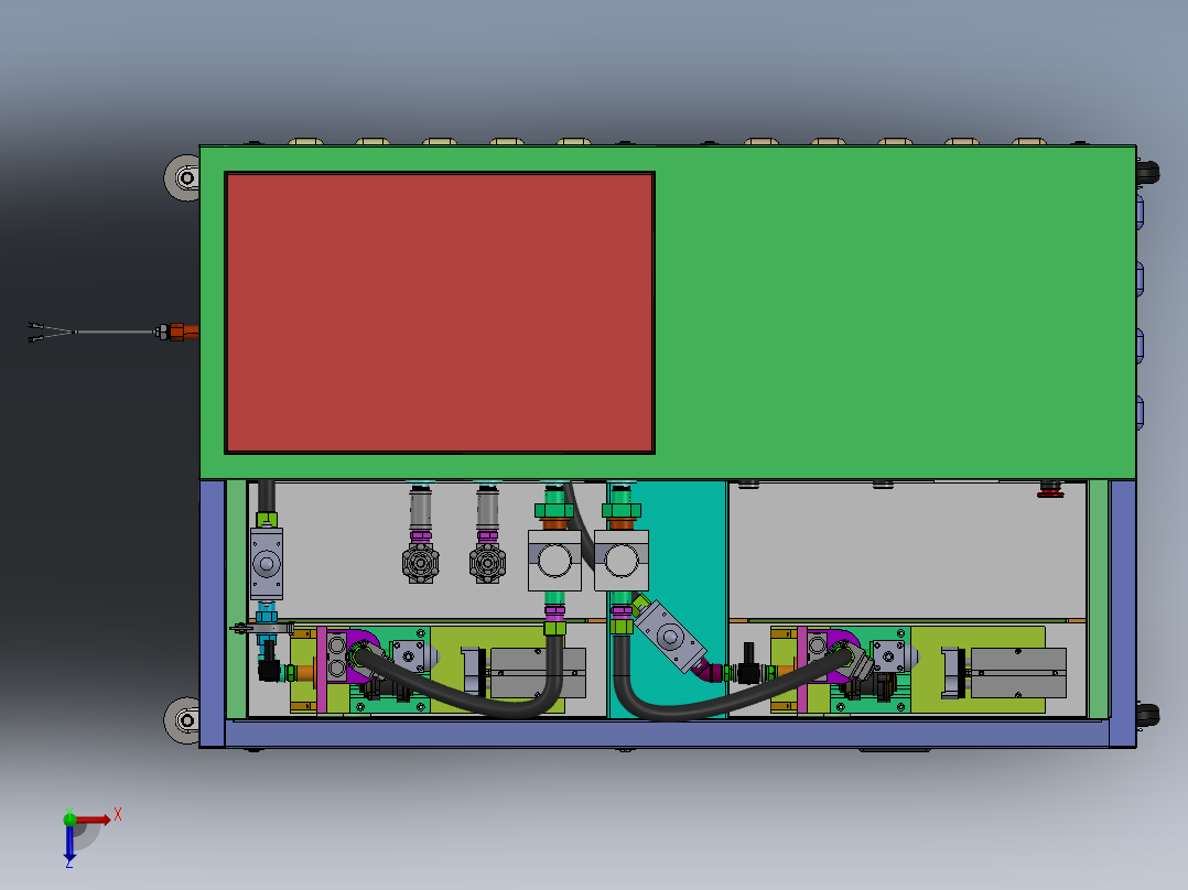 水泵综合性能测试机俯视图