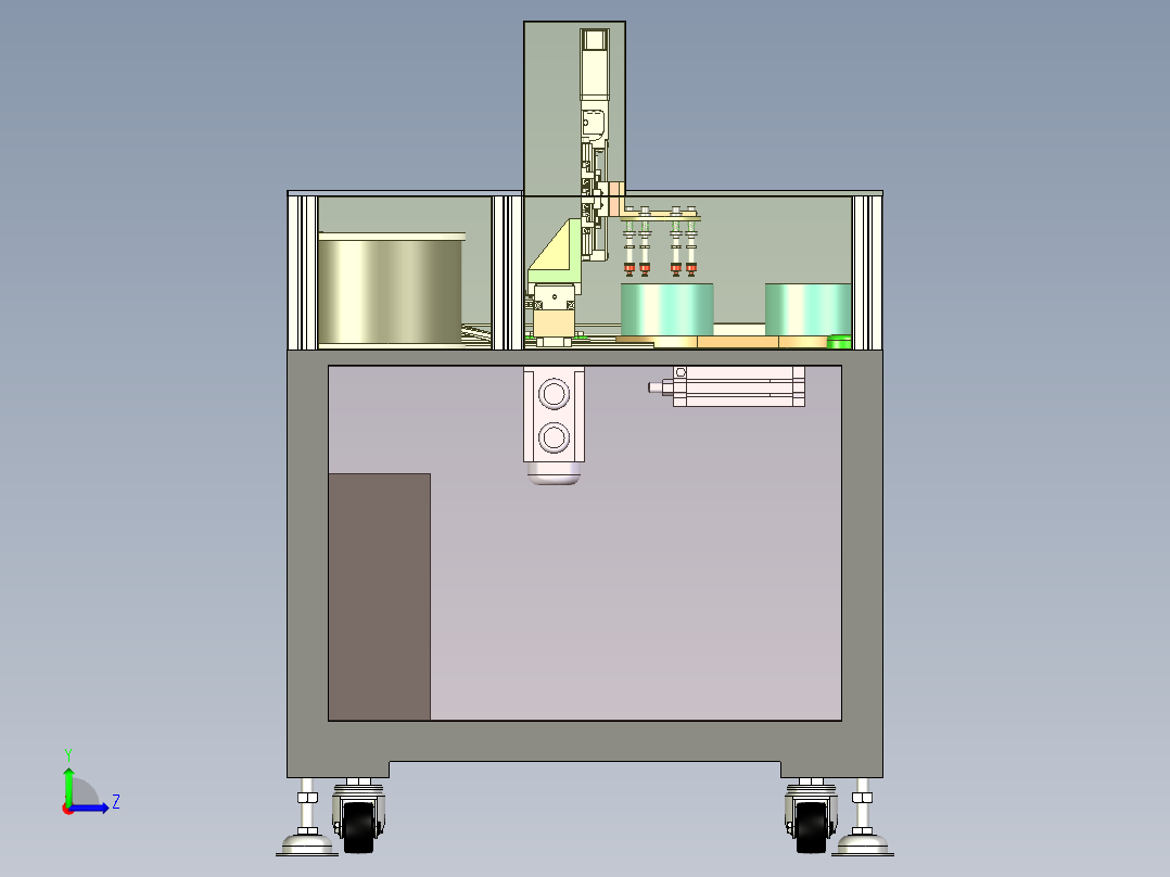 轴承钢珠、波珠自动组装机左视图