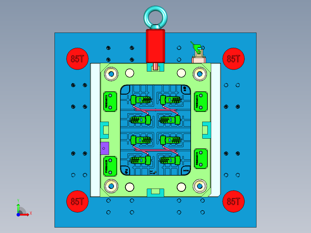 阿波罗按键模具前视图