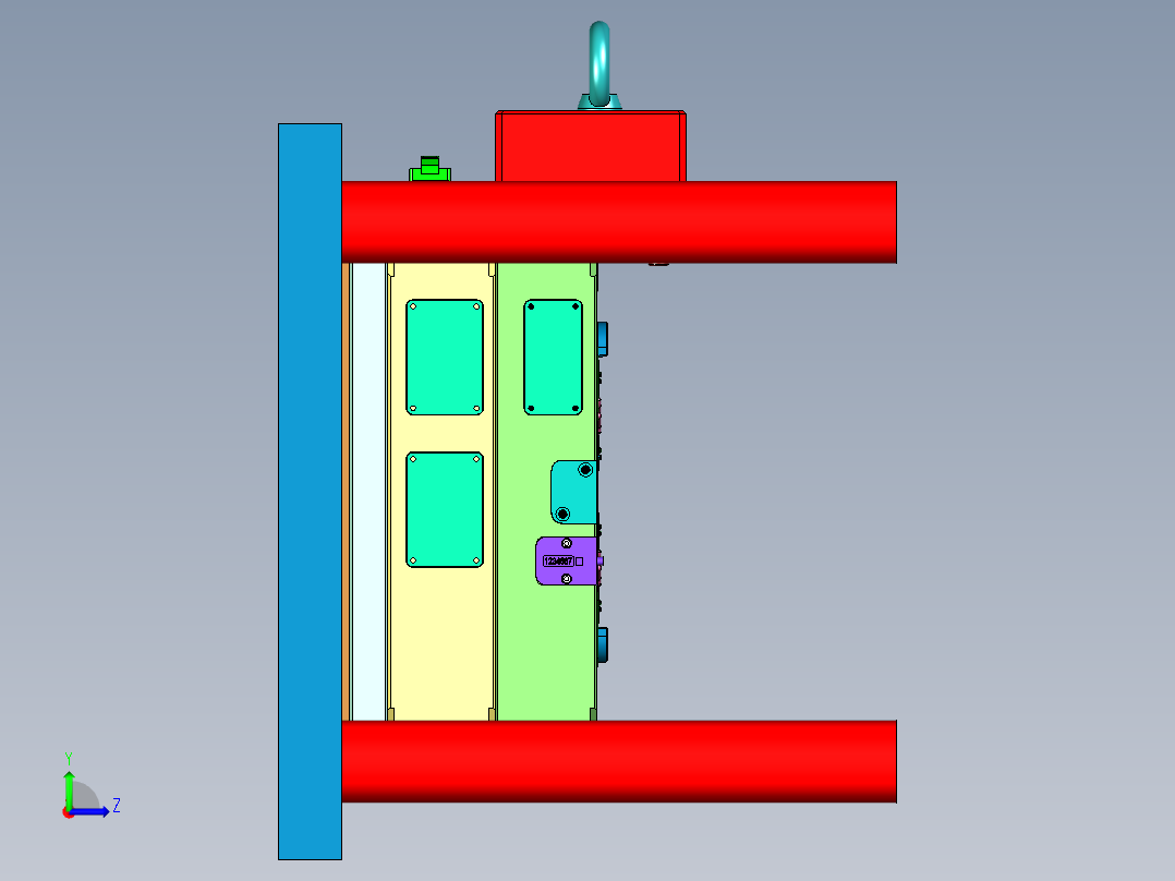 阿波罗按键模具左视图