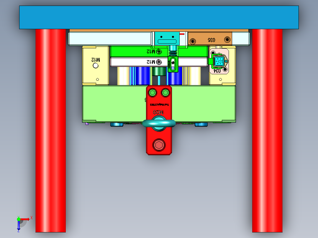 阿波罗按键模具俯视图