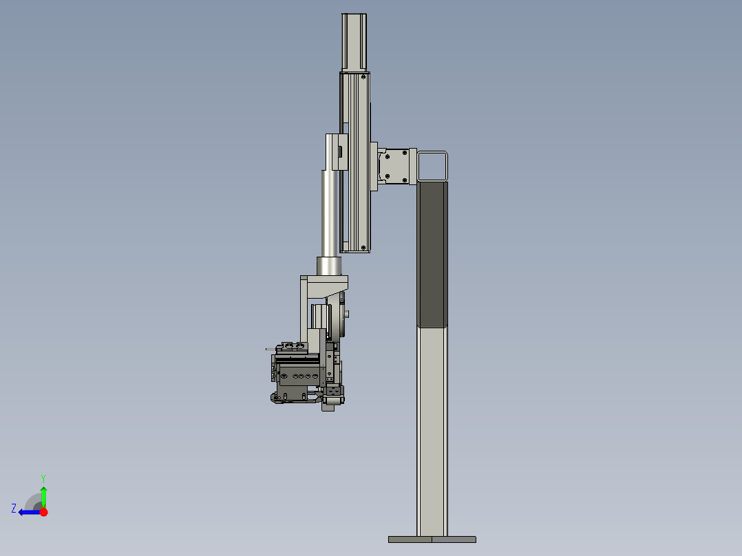 贴胶带机械臂1右视图