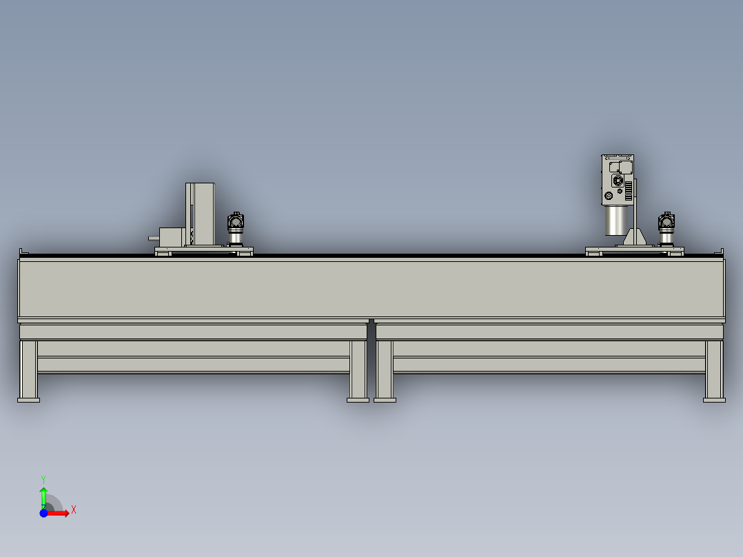 齿条滑台前视图