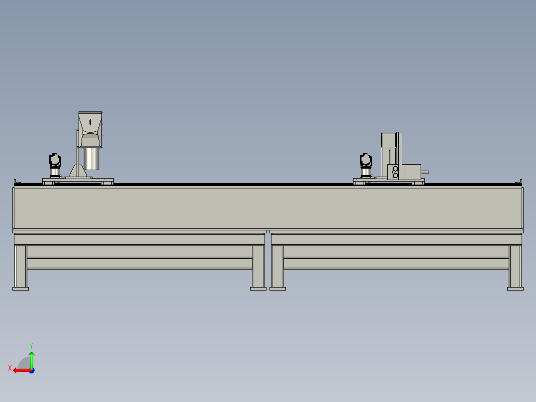 齿条滑台后视图