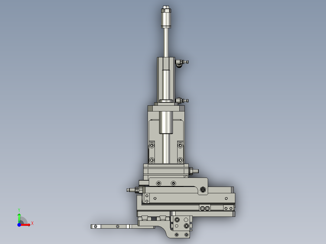 RS-滚胶机纸环夹爪机构-2前视图