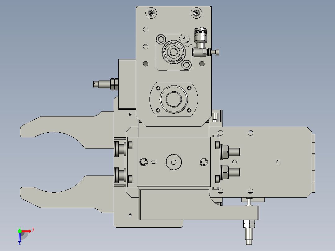 RS-滚胶机纸环夹爪机构-2俯视图