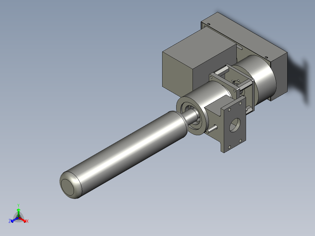 收料轴-0904正等轴测图