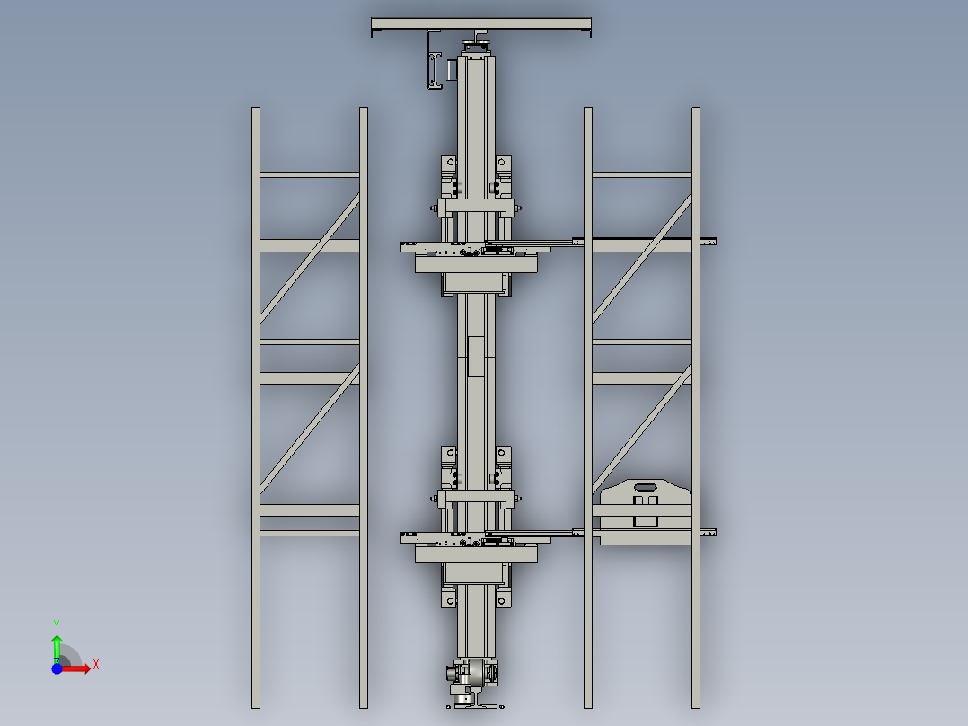 BHS立体仓库前视图