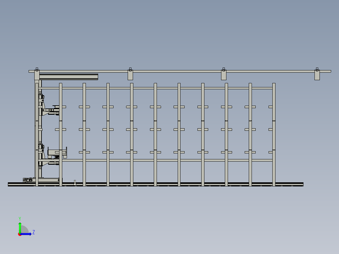 BHS立体仓库左视图