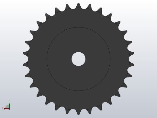 直孔链轮10B型_30-10B-1前视缩略图