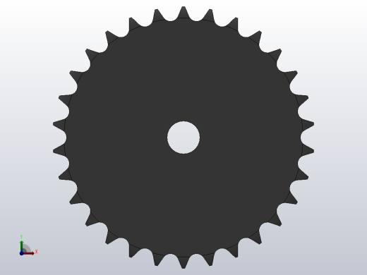 直孔链轮10B型_30-10B-1后视缩略图