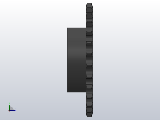 直孔链轮10B型_30-10B-1右视缩略图