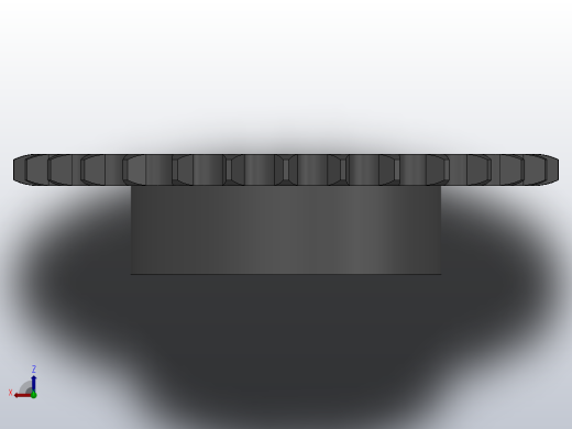 直孔链轮10B型_30-10B-1俯视缩略图