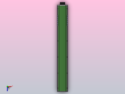 DMSL135-DCM长行程丝杆模组直线滑台（电机下折）[DMSL135-L05S700-DT400-C2U-DCM-P5]俯视缩略图