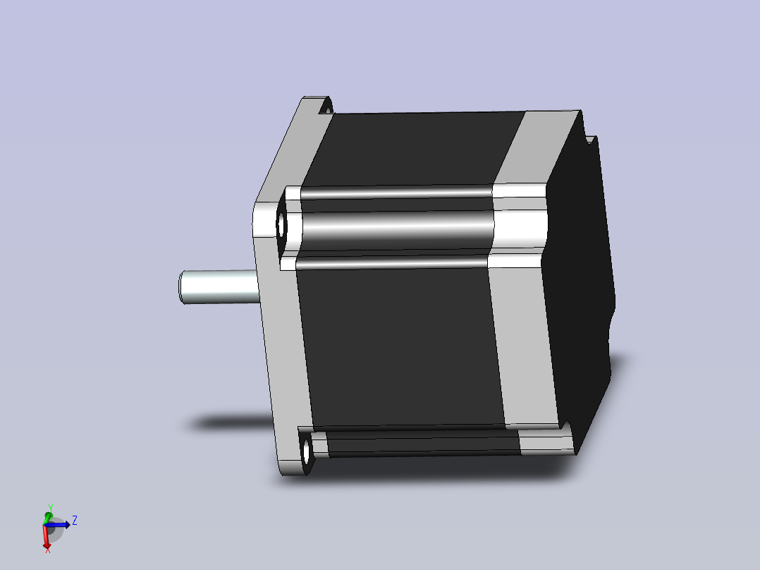 雷塞57步进电机两相_57HS09主视图