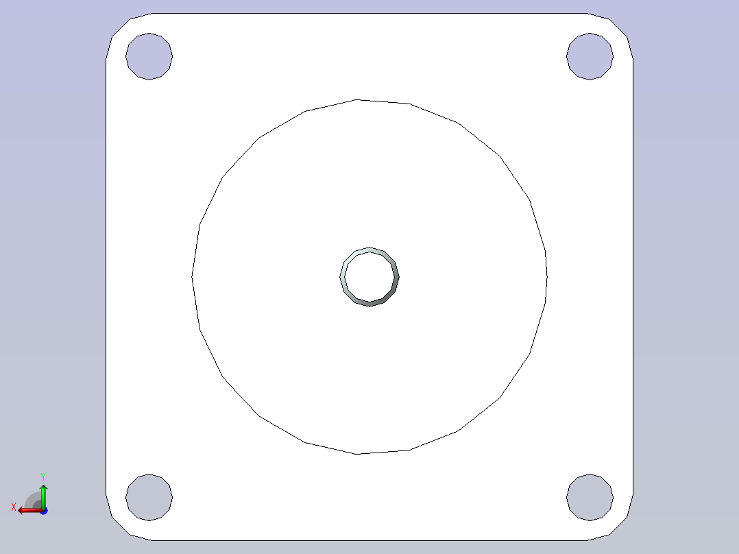 雷塞57步进电机两相_57HS09后视图