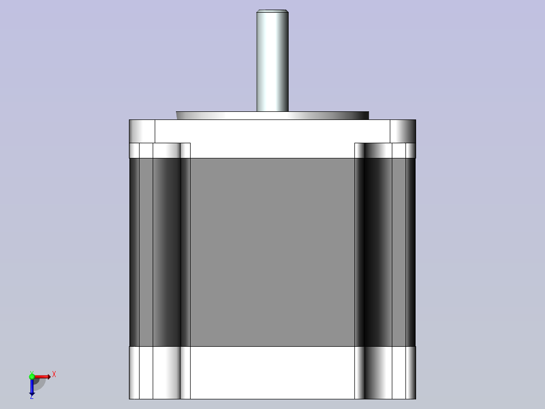 雷塞57步进电机两相_57HS09俯视图