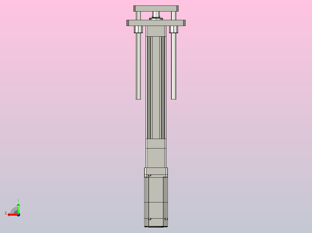 轻载电动缸TPA-ESR40-1210C-L150-M-QDX-W-P40-C3后视图