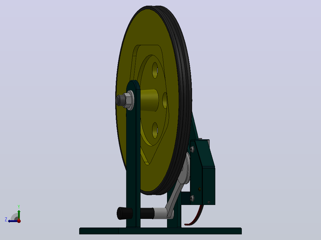 OX-001单向限速器[OX-001单向限速器]右视图
