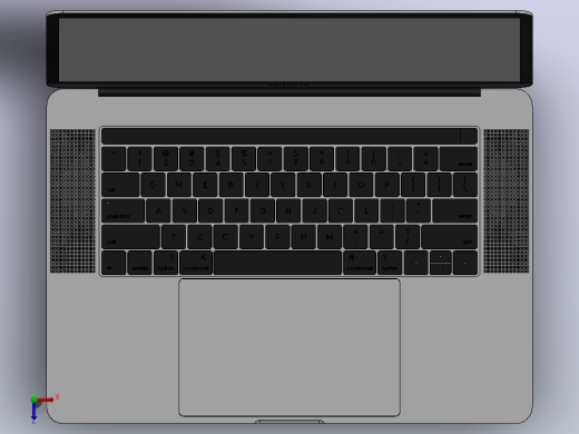 2019年14英寸视网膜显示屏MacBook Pro 15俯视缩略图