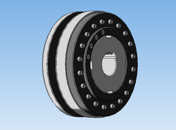 用于d85mm轴的安全离合器，具有高扭矩传输功能
